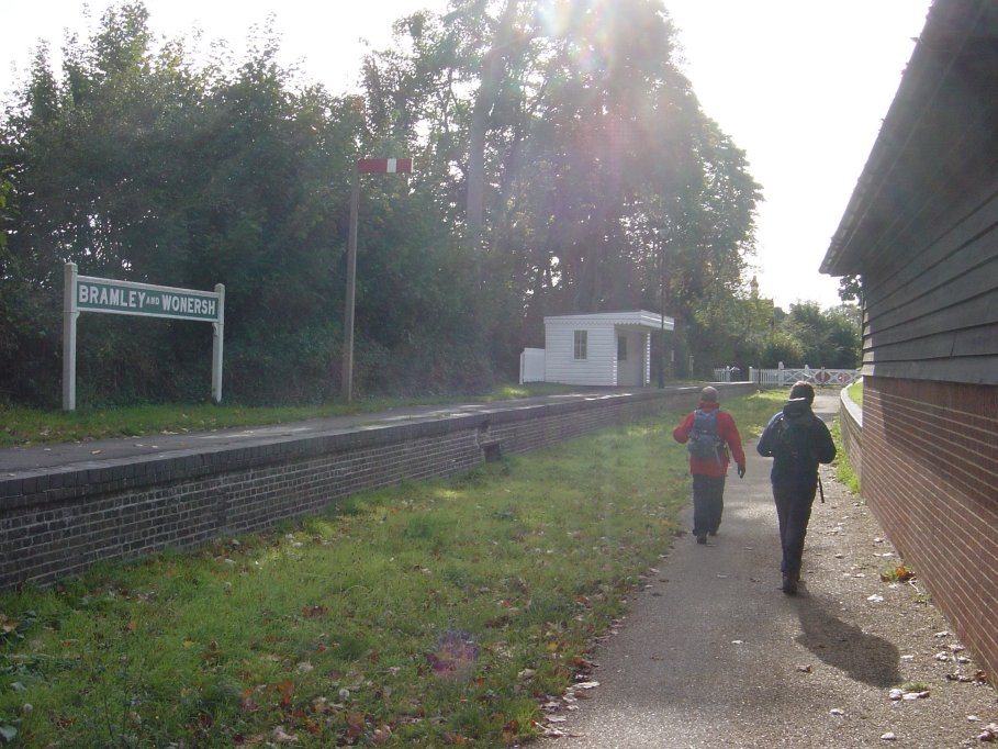 Passed the dis-used station (we hope)